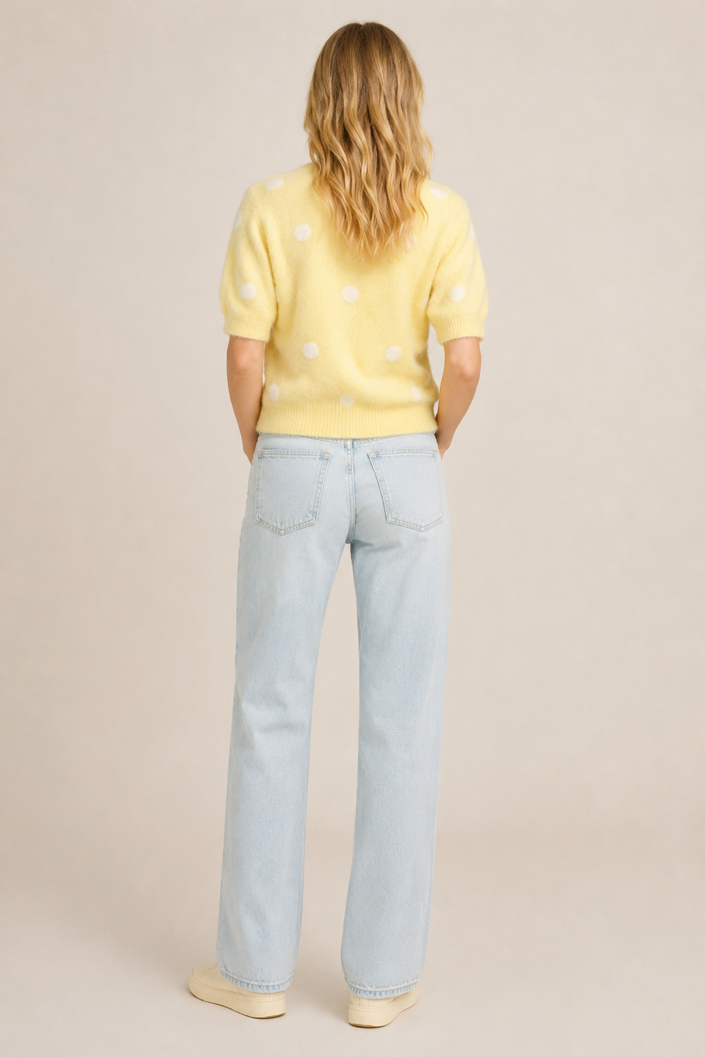 Top Lilia — Maille Douce Jaune Pastel