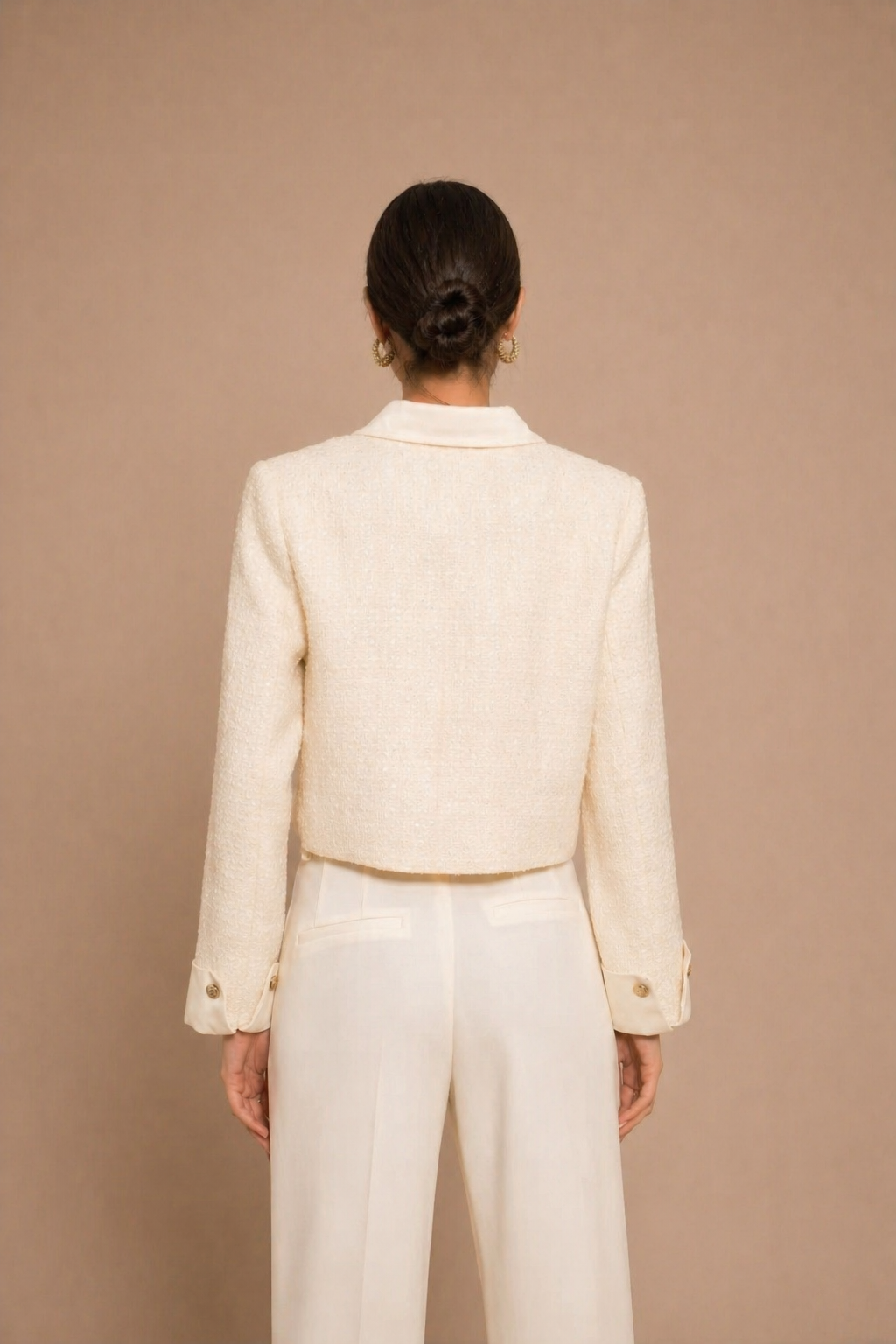Veste Alba — Tweed Ivoire Couture